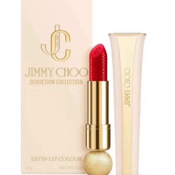JIMMY CHOO Seduction Collection #001 Red Carpet Satin Lip Colour Lipstick NEW - Picture 5 of 9